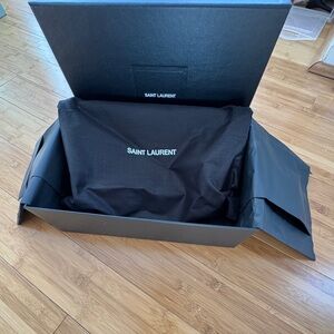 New Black Saint Laurent Box and dust bag